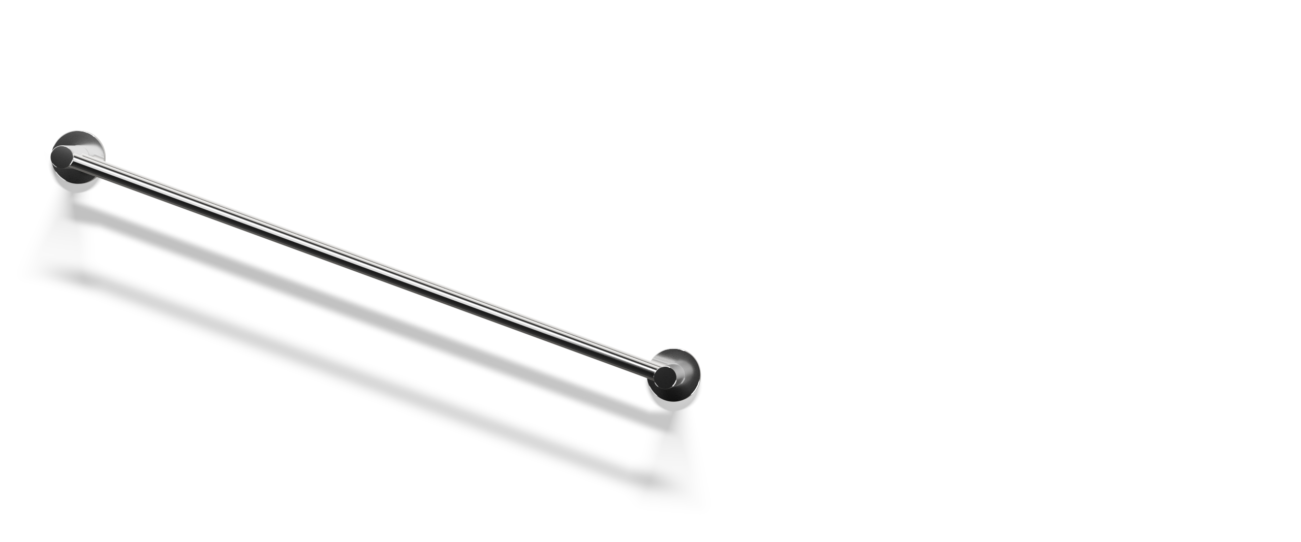 Ovia Milan 600 Double Towel Rail Chrome — full system