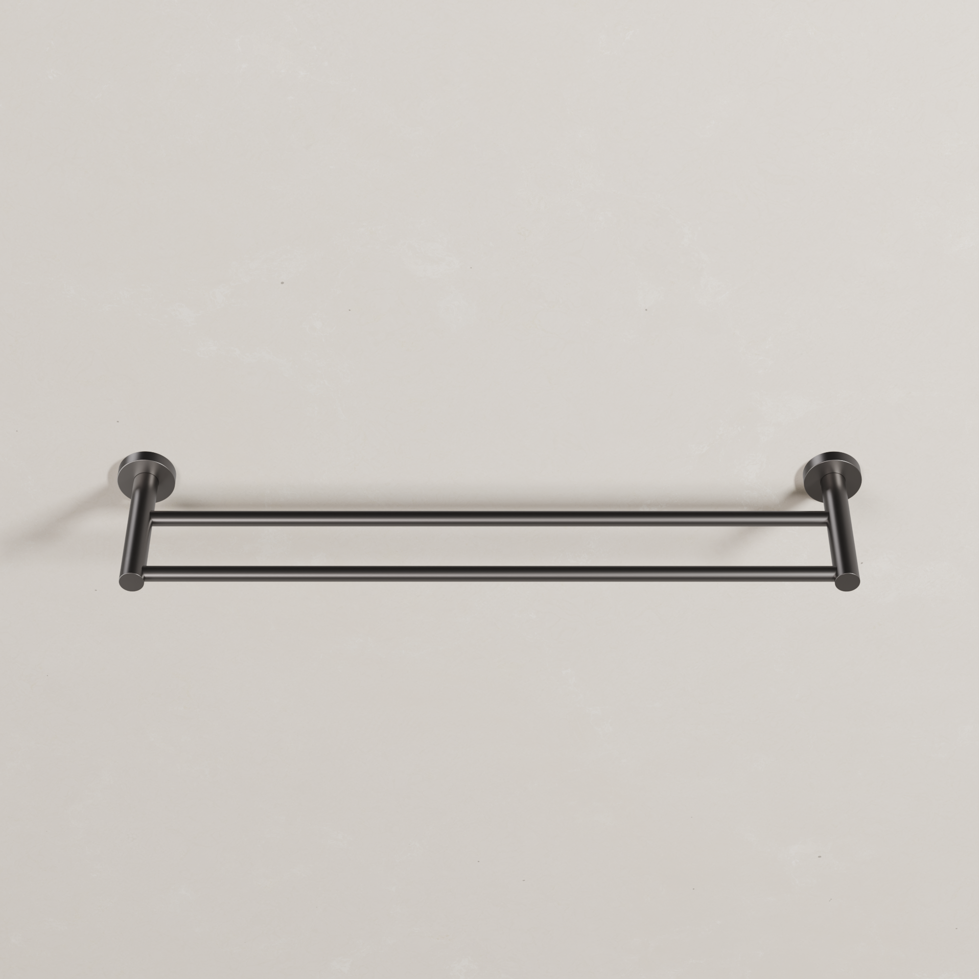Ovia Milan 600mm Double Towel Rail in Gun Metal (3/5)