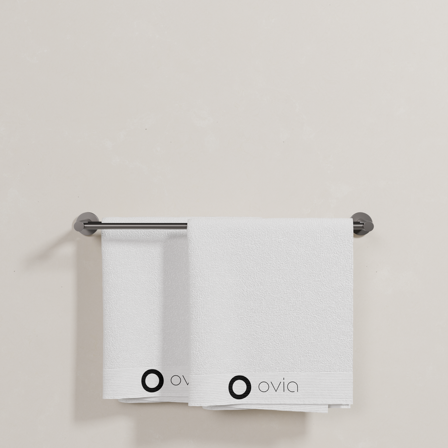 Ovia Milan 600mm Double Towel Rail in Gun Metal (5/5)