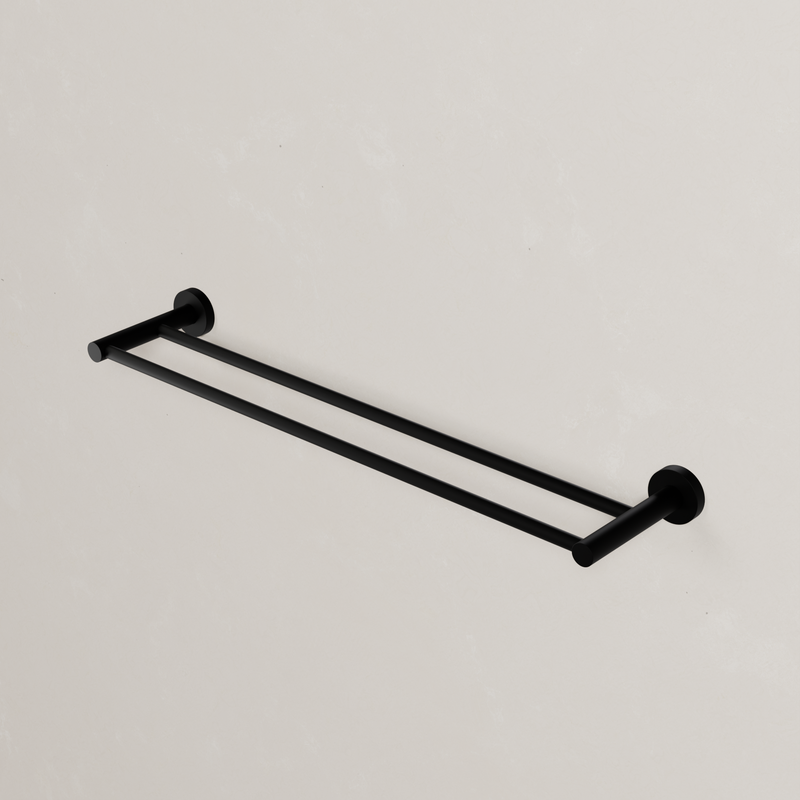 Ovia Milan 600mm Double Towel Rail in Matte Black (2/5)