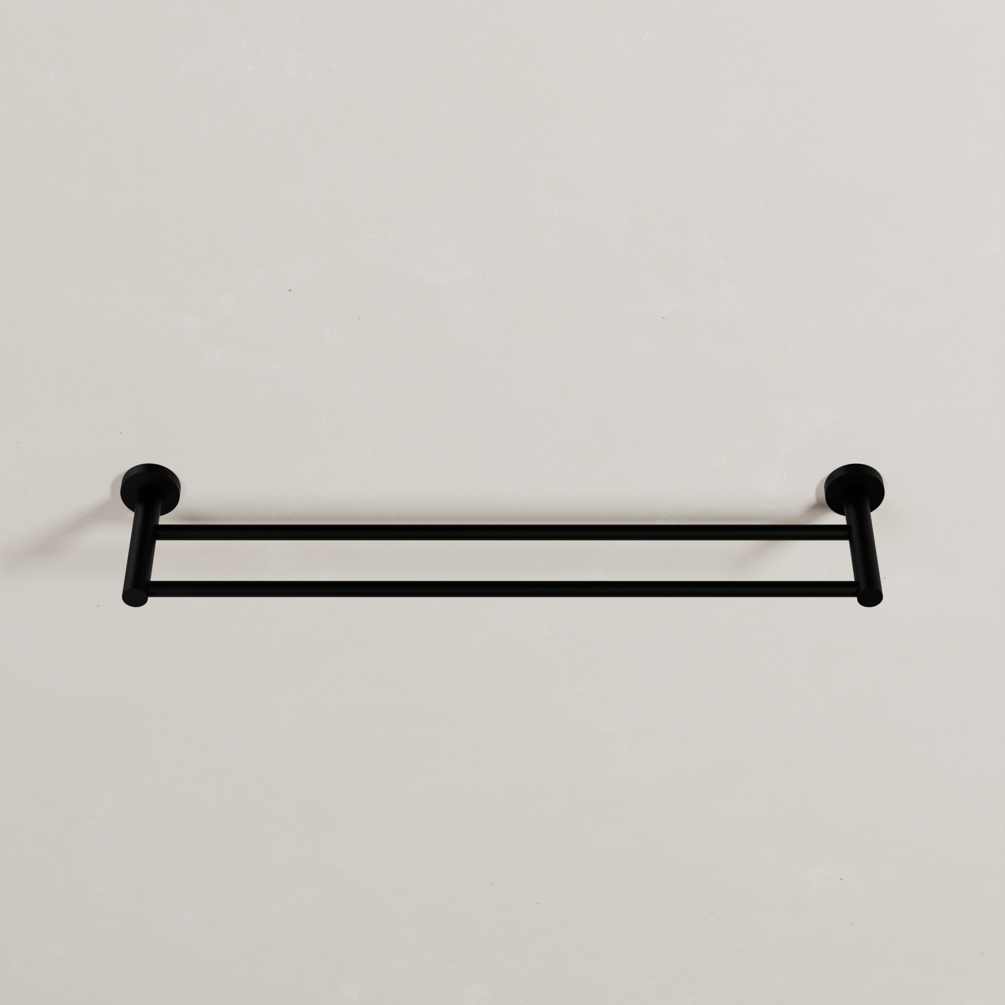 Ovia Milan 600mm Double Towel Rail in Matte Black (3/5)