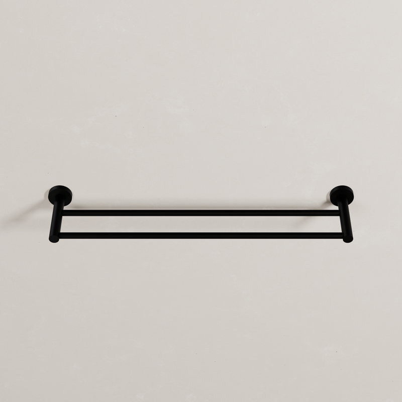 Ovia Milan 600mm Double Towel Rail in Matte Black (3/5)