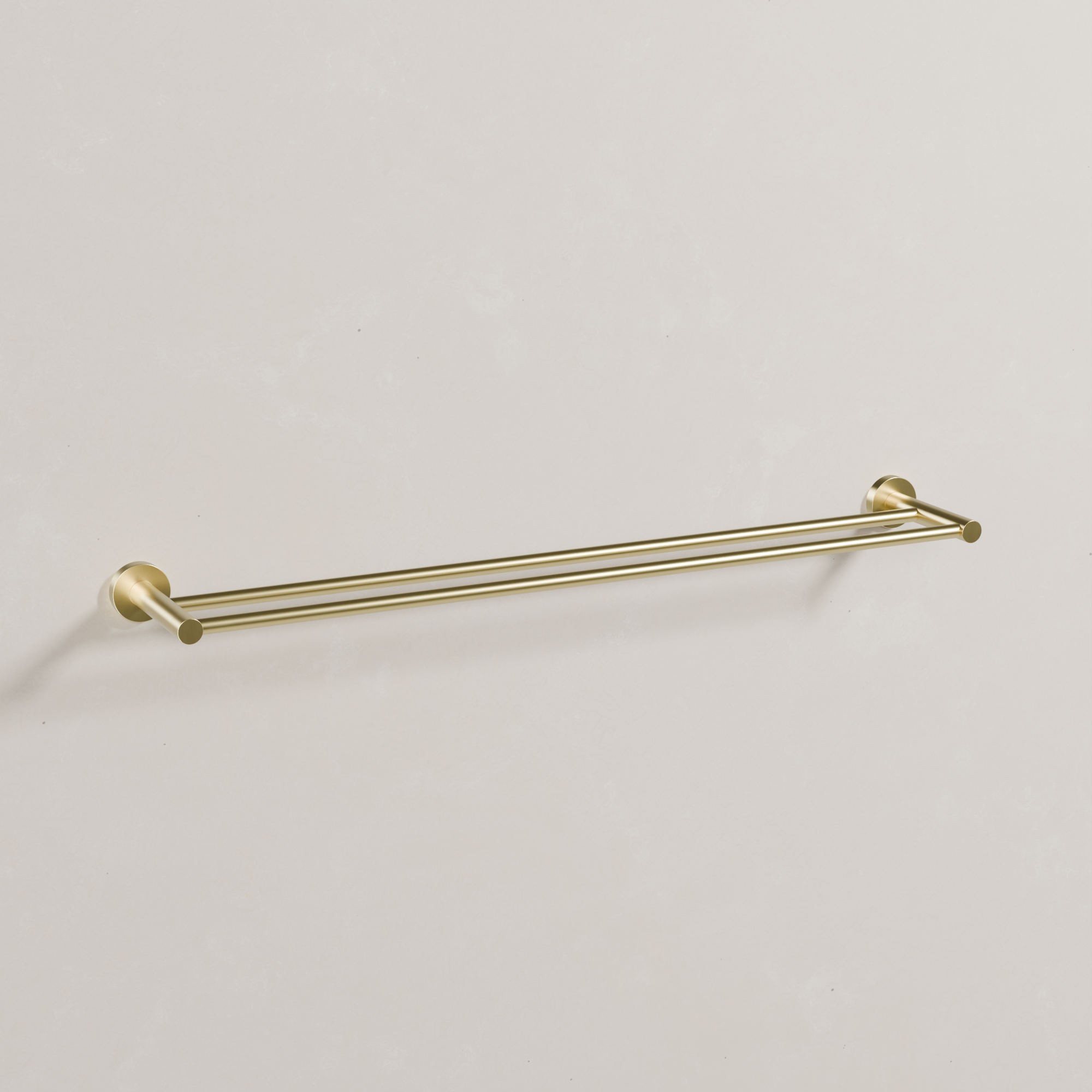 Ovia Milan 750mm Double Towel Rail in Brushed Gold (1/5)