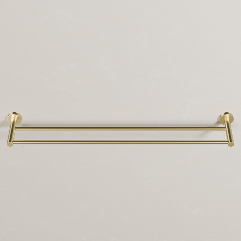 Ovia Milan 750mm Double Towel Rail in Brushed Gold (3/5)