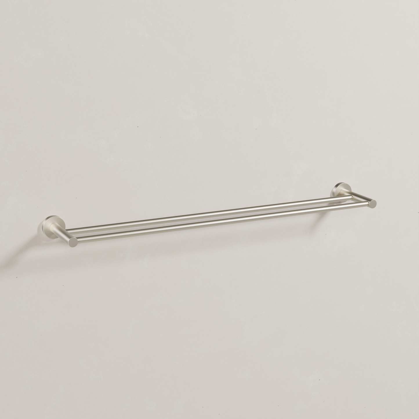 Ovia Milan 750mm Double Towel Rail in Brushed Nickel (1/5)