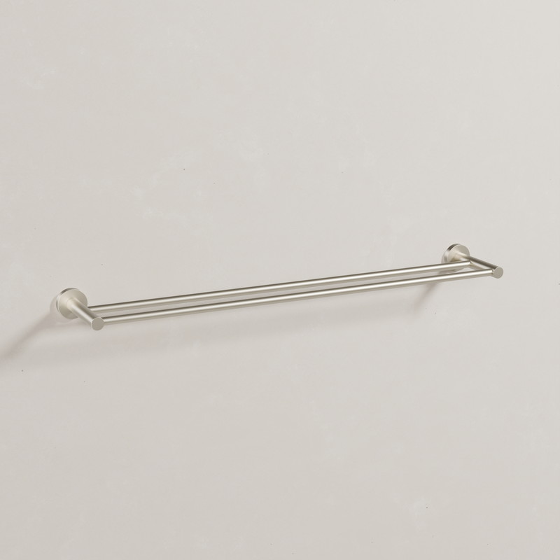 Ovia Milan 750mm Double Towel Rail in Brushed Nickel (1/5)