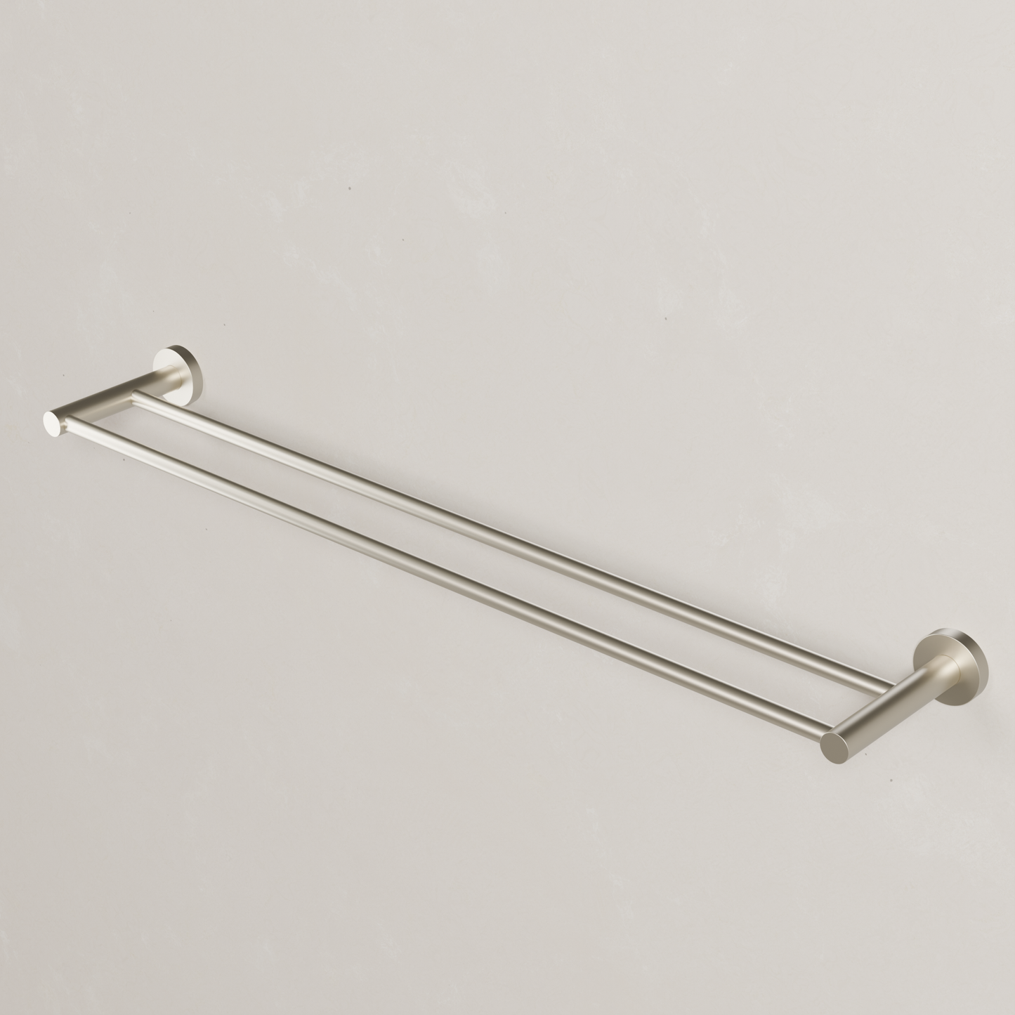Ovia Milan 750mm Double Towel Rail in Brushed Nickel (2/5)