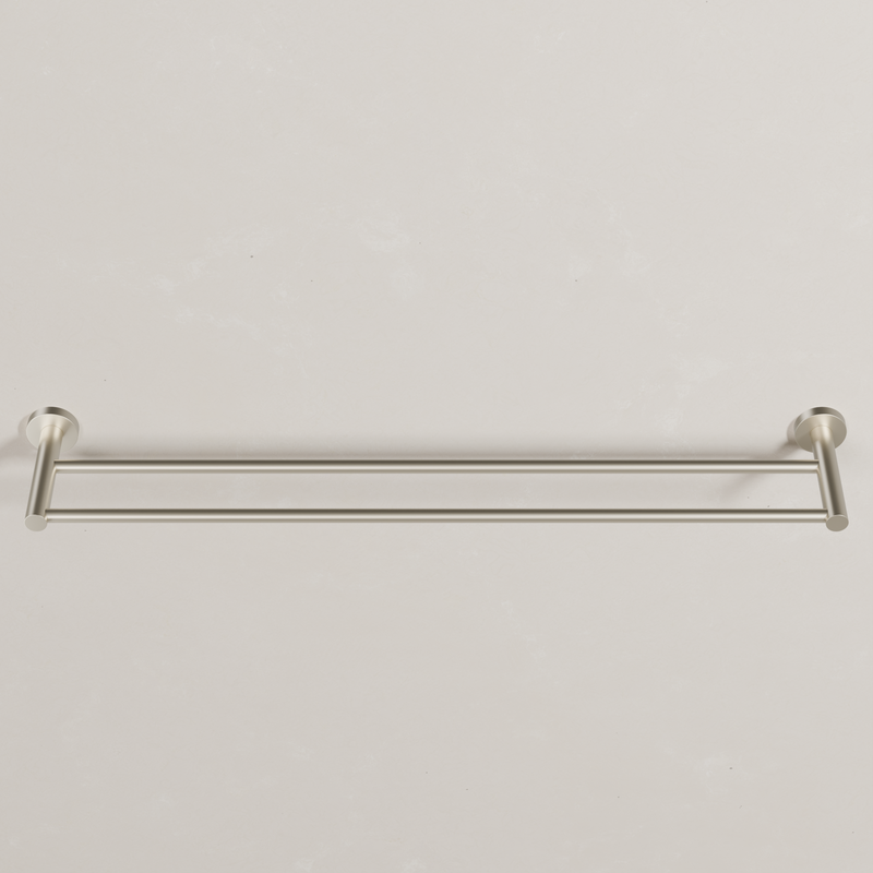 Ovia Milan 750mm Double Towel Rail in Brushed Nickel (3/5)