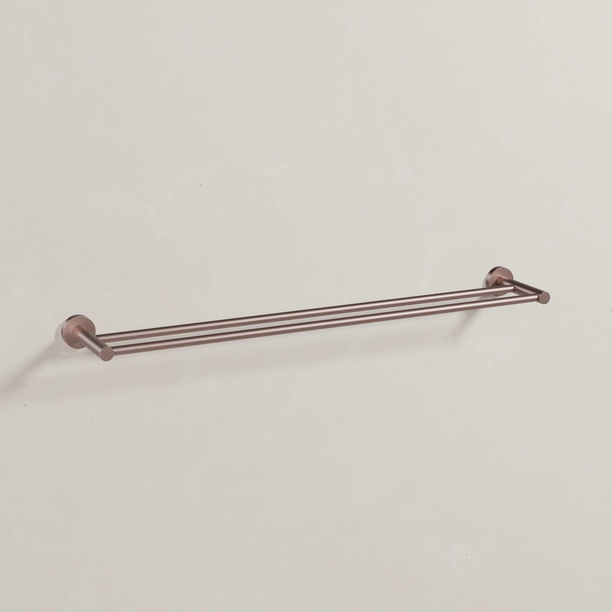 Ovia Milan 750mm Double Towel Rail in Champagne (1/5)