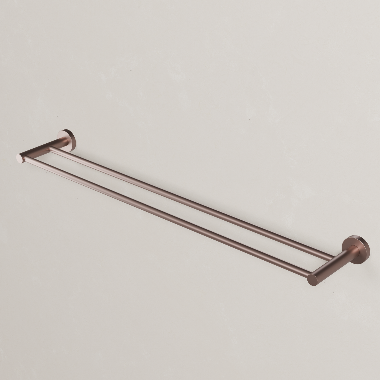 Ovia Milan 750mm Double Towel Rail in Champagne (2/5)