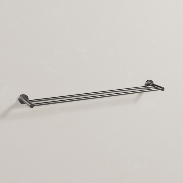 Ovia Milan 750 Double Towel Rail Gun Metal