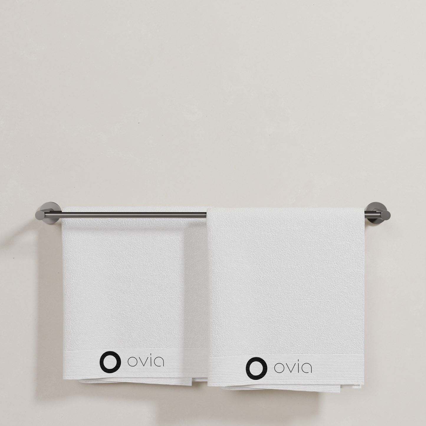 Ovia Milan 750mm Double Towel Rail in Gun Metal (5/5)
