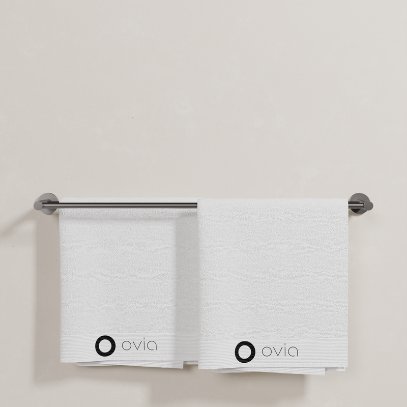 Ovia Milan 750mm Double Towel Rail in Gun Metal (5/5)