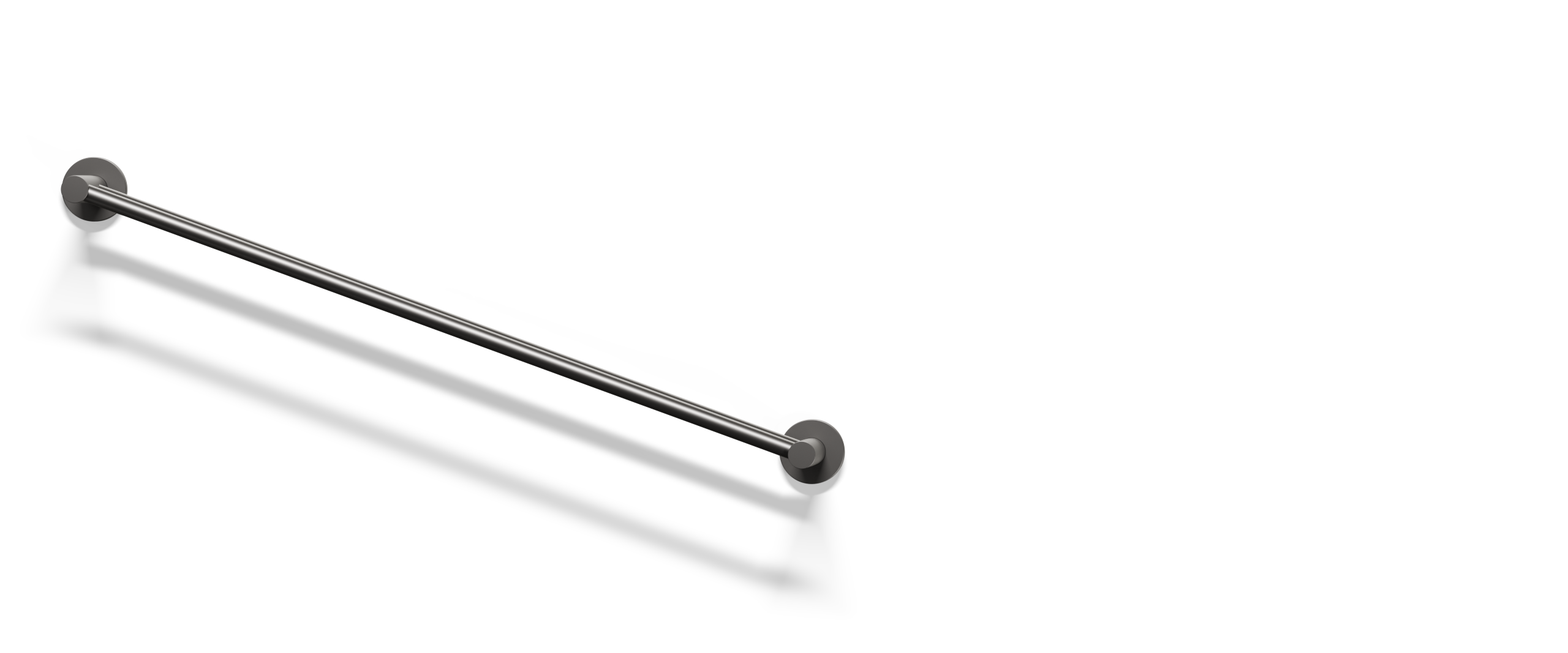 Ovia Milan 750 Double Towel Rail Gun Metal — full system