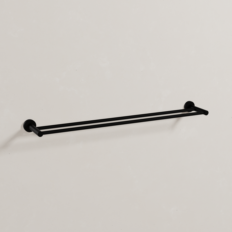 Ovia Milan 750mm Double Towel Rail in Matte Black (1/5)