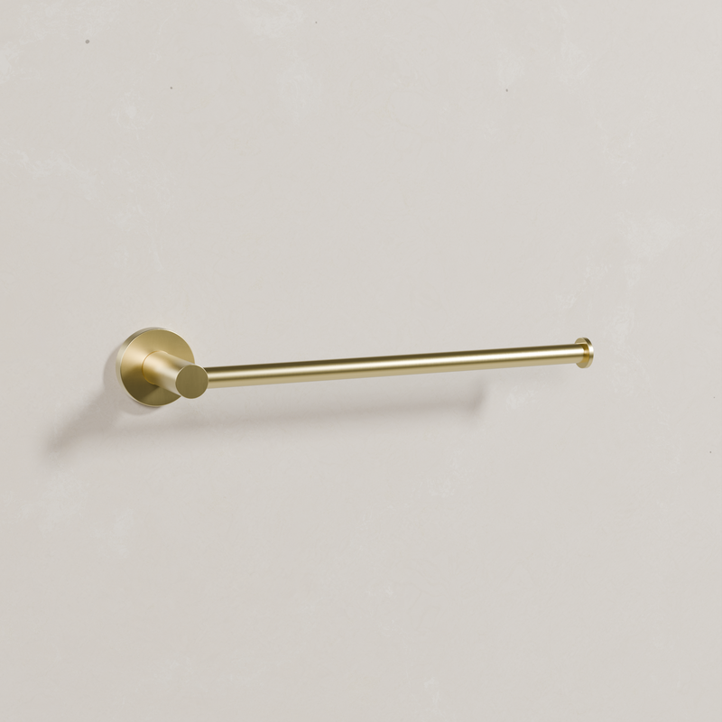 Ovia Milan Hand Towel Holder in Brushed Gold (1/5)