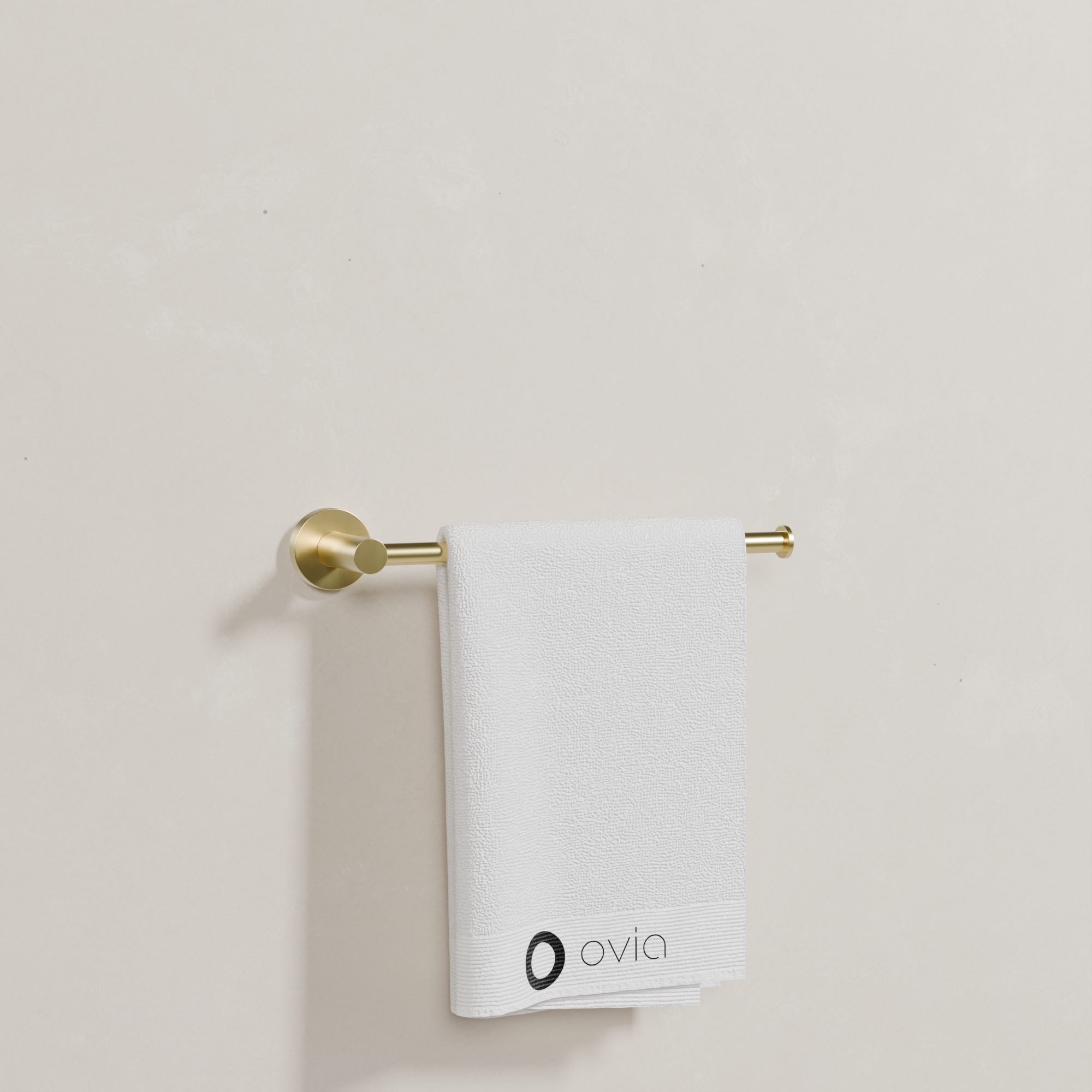Ovia Milan Hand Towel Holder in Brushed Gold (4/5)