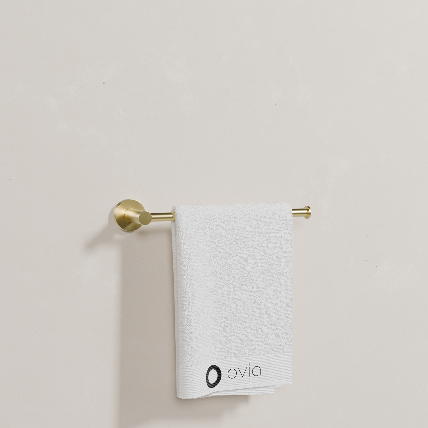 Ovia Milan Hand Towel Holder in Brushed Gold (4/5)