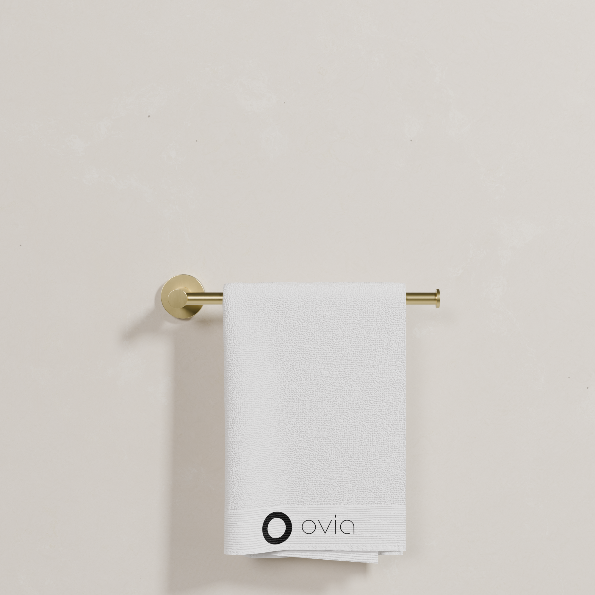 Ovia Milan Hand Towel Holder in Brushed Gold (5/5)
