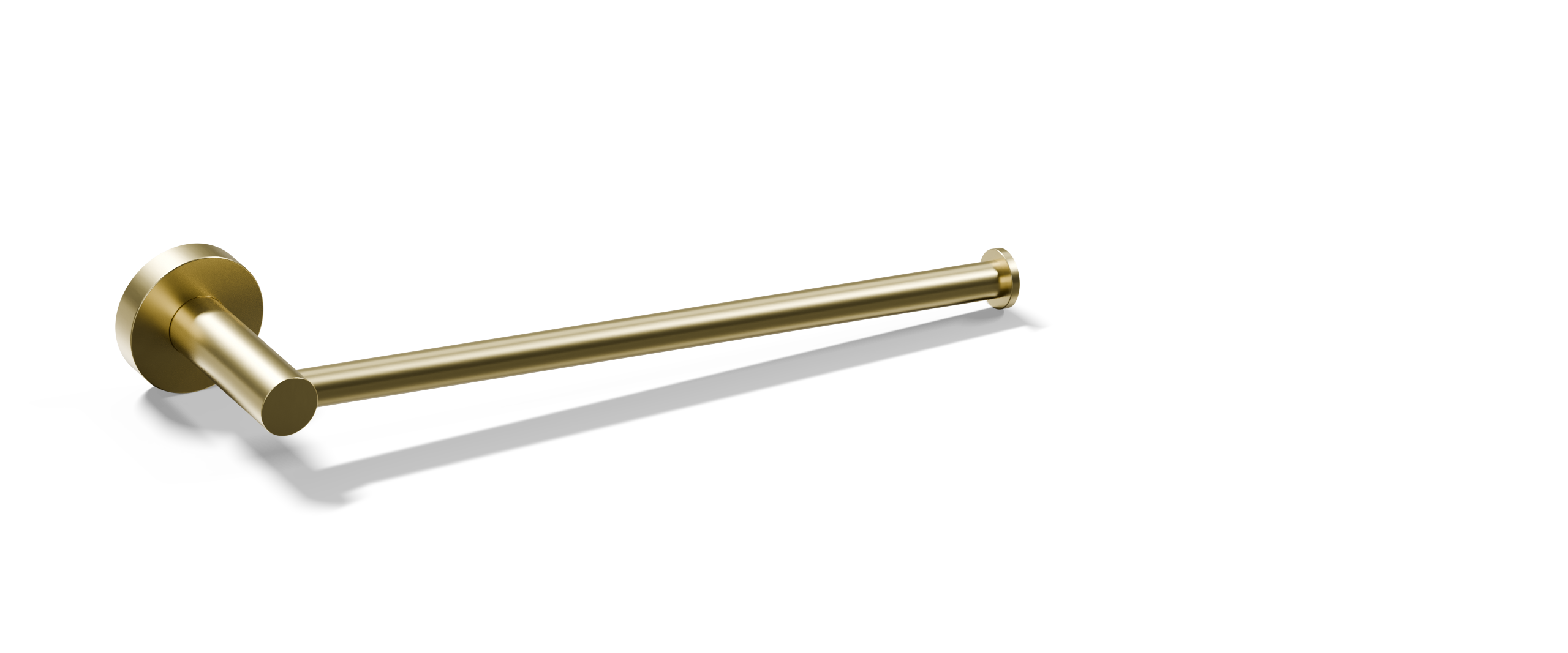 Ovia Milan Hand Towel Holder Brushed Gold — detail