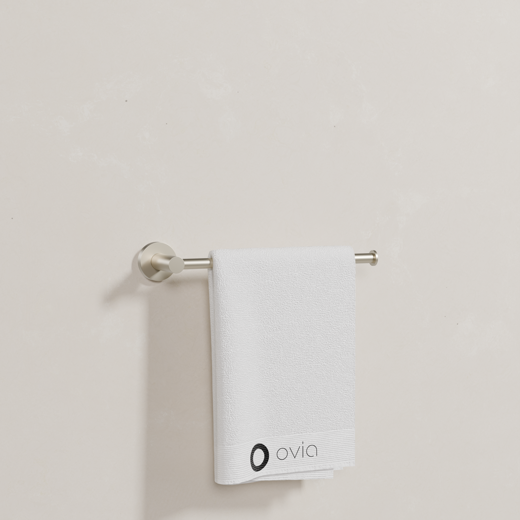 Ovia Milan Hand Towel Holder in Brushed Nickel (4/5)