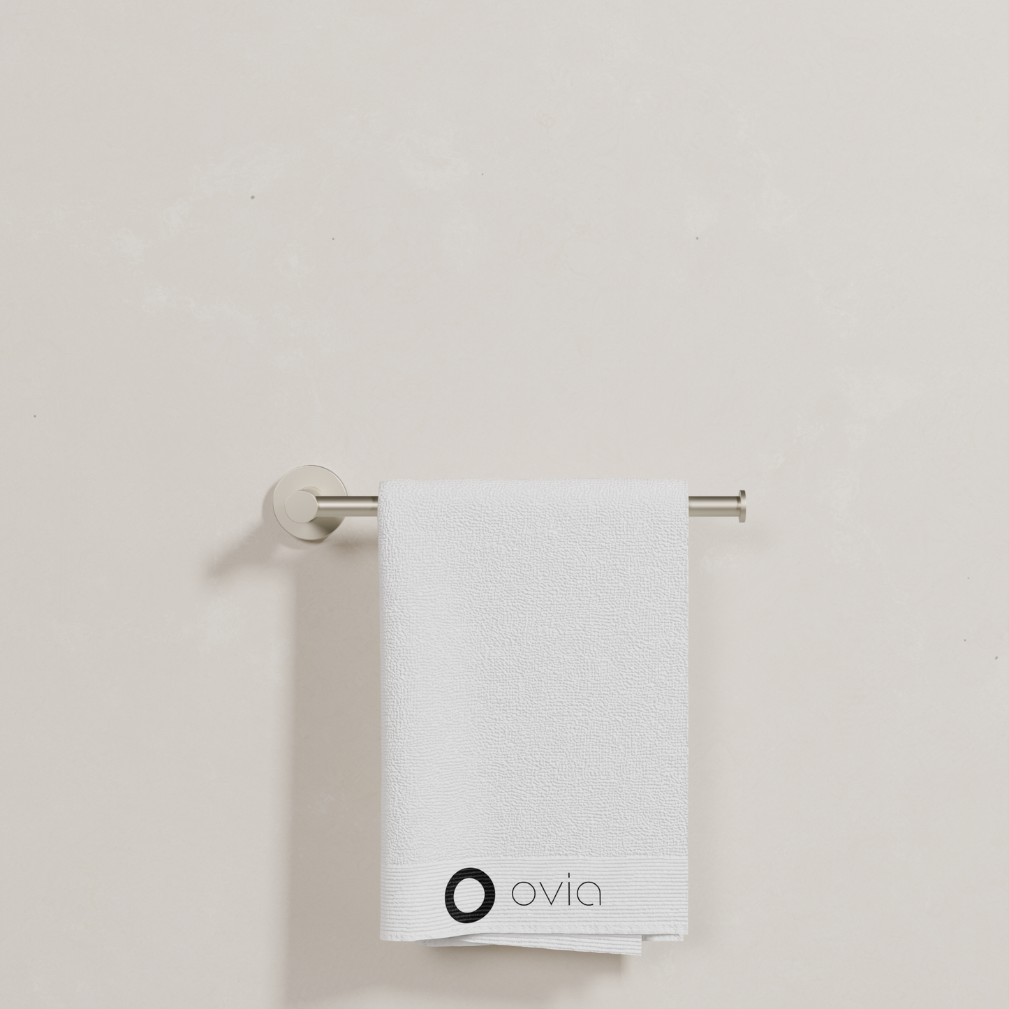 Ovia Milan Hand Towel Holder in Brushed Nickel (5/5)