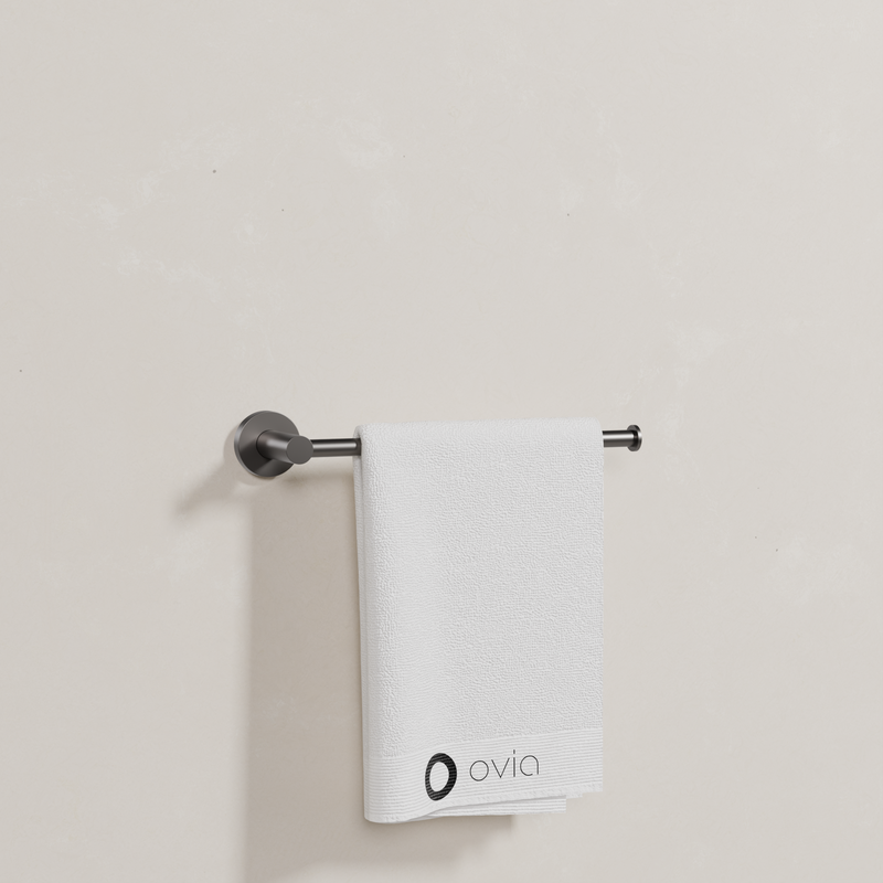 Ovia Milan Hand Towel Holder in Gun Metal (4/5)