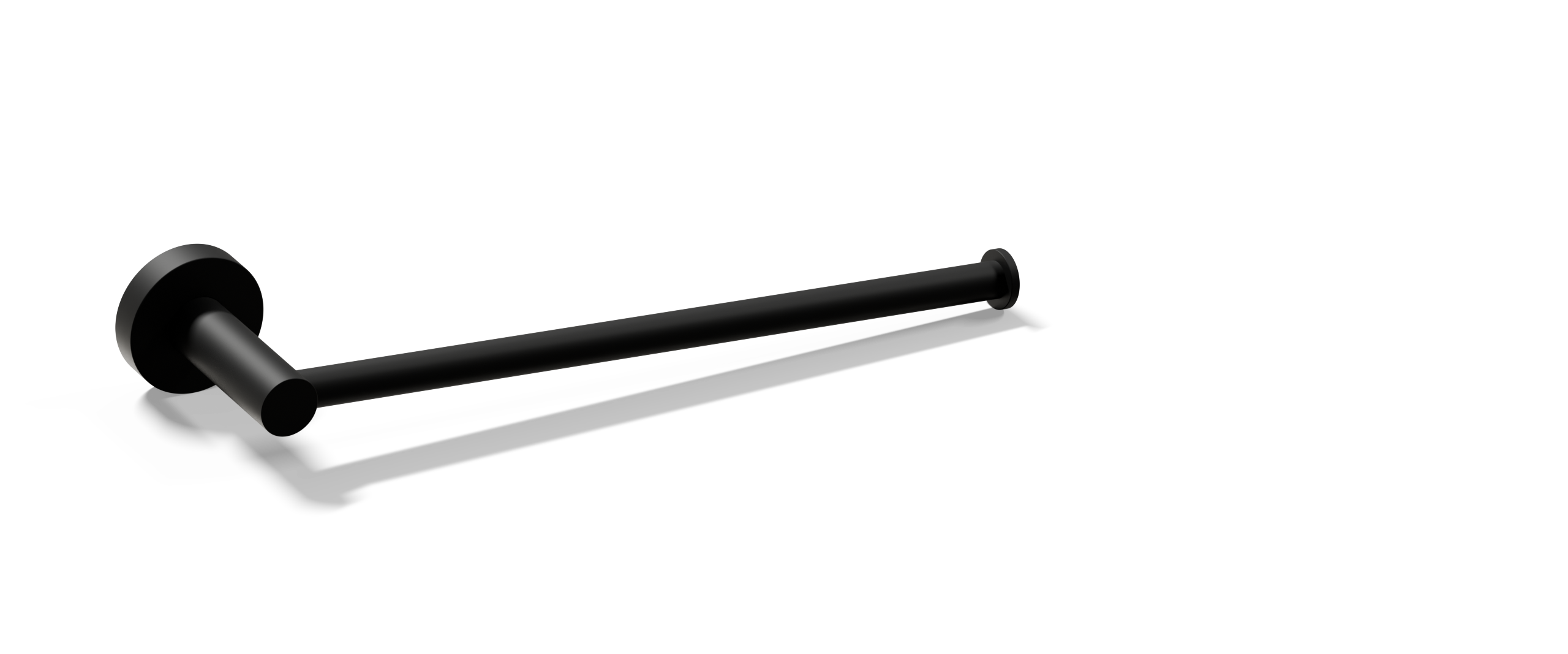 Ovia Milan Hand Towel Holder Matte Black — detail