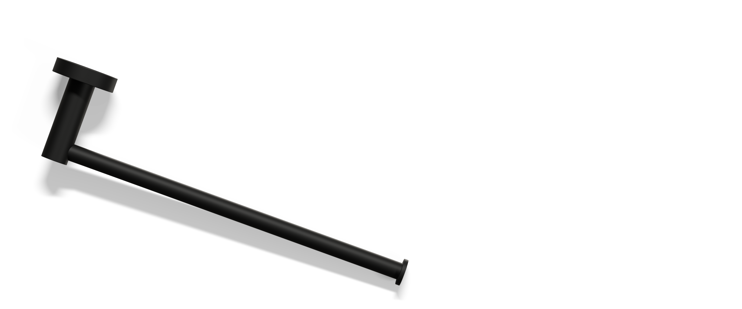 Ovia Milan Hand Towel Holder Matte Black — full system