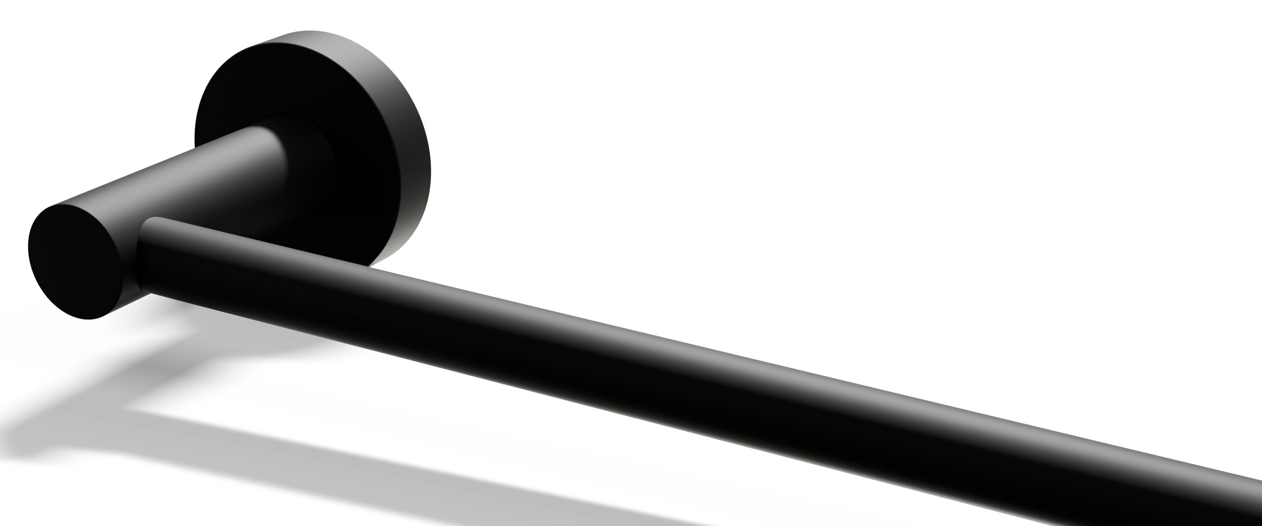 Ovia Milan Hand Towel Holder Matte Black — material