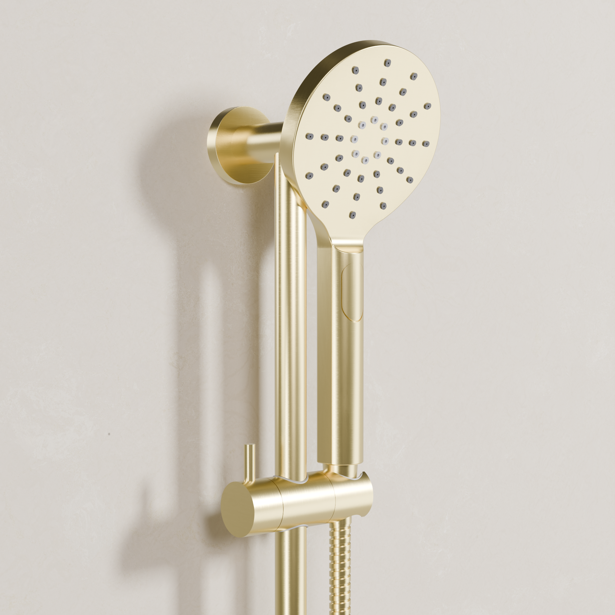 Ovia Milan Rail Shower in Brushed Gold (2/3)