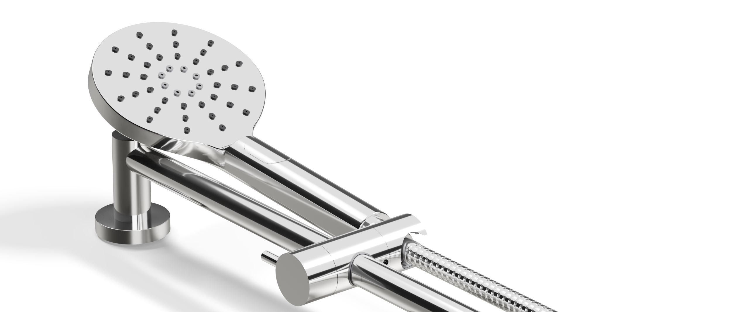 Ovia Milan Rail Shower Chrome — detail