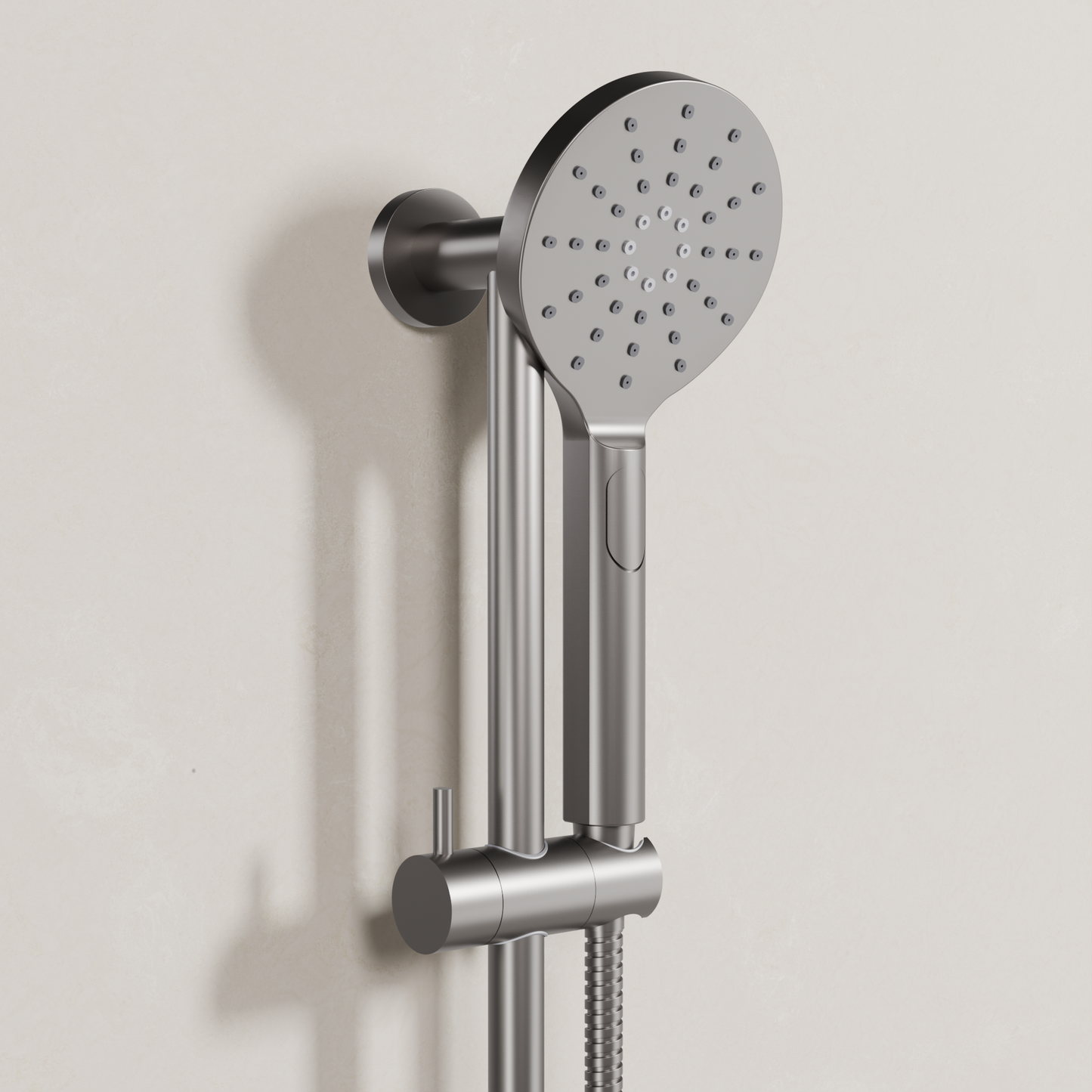 Ovia Milan Rail Shower in Gun Metal (2/3)