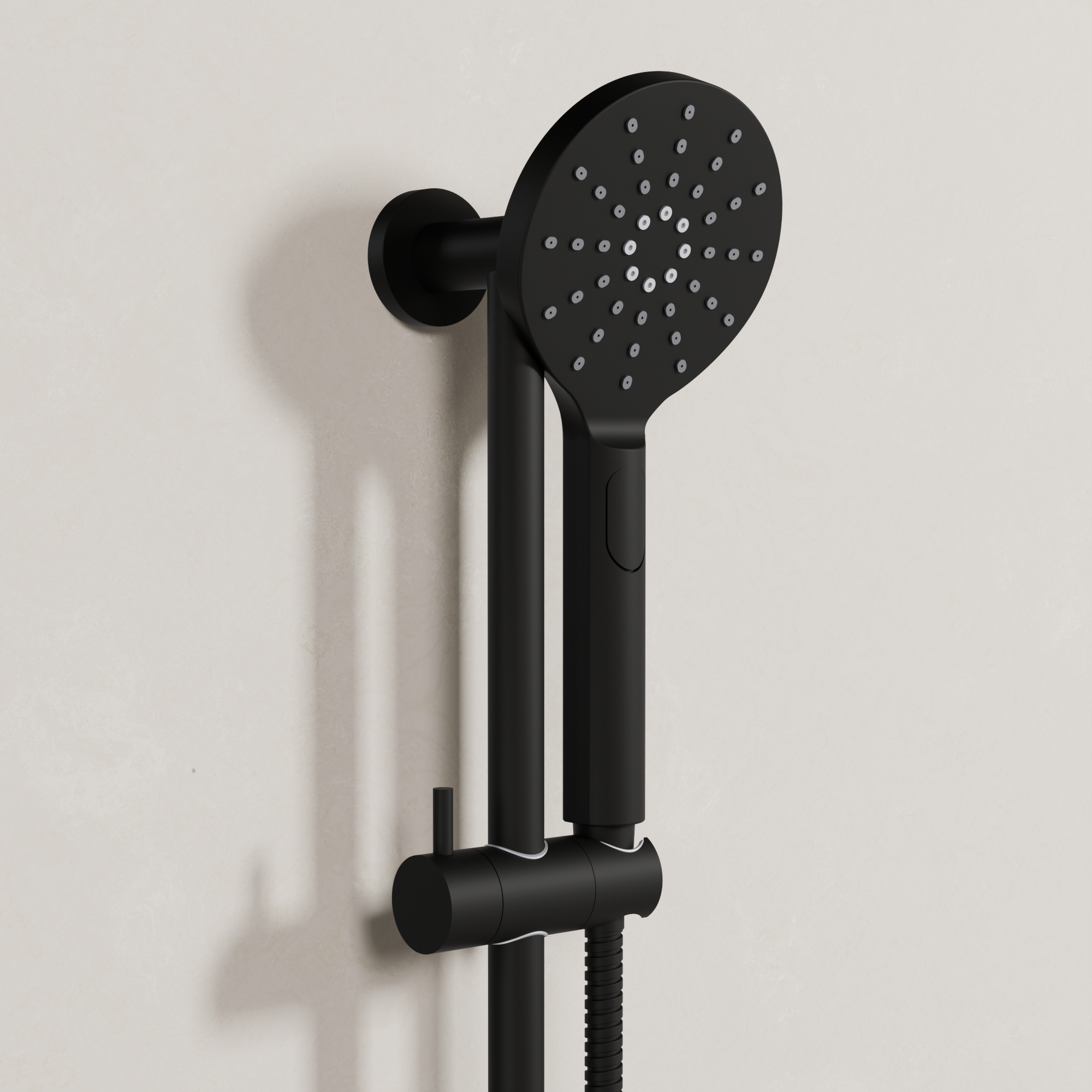 Ovia Milan Rail Shower in Matte Black (2/3)