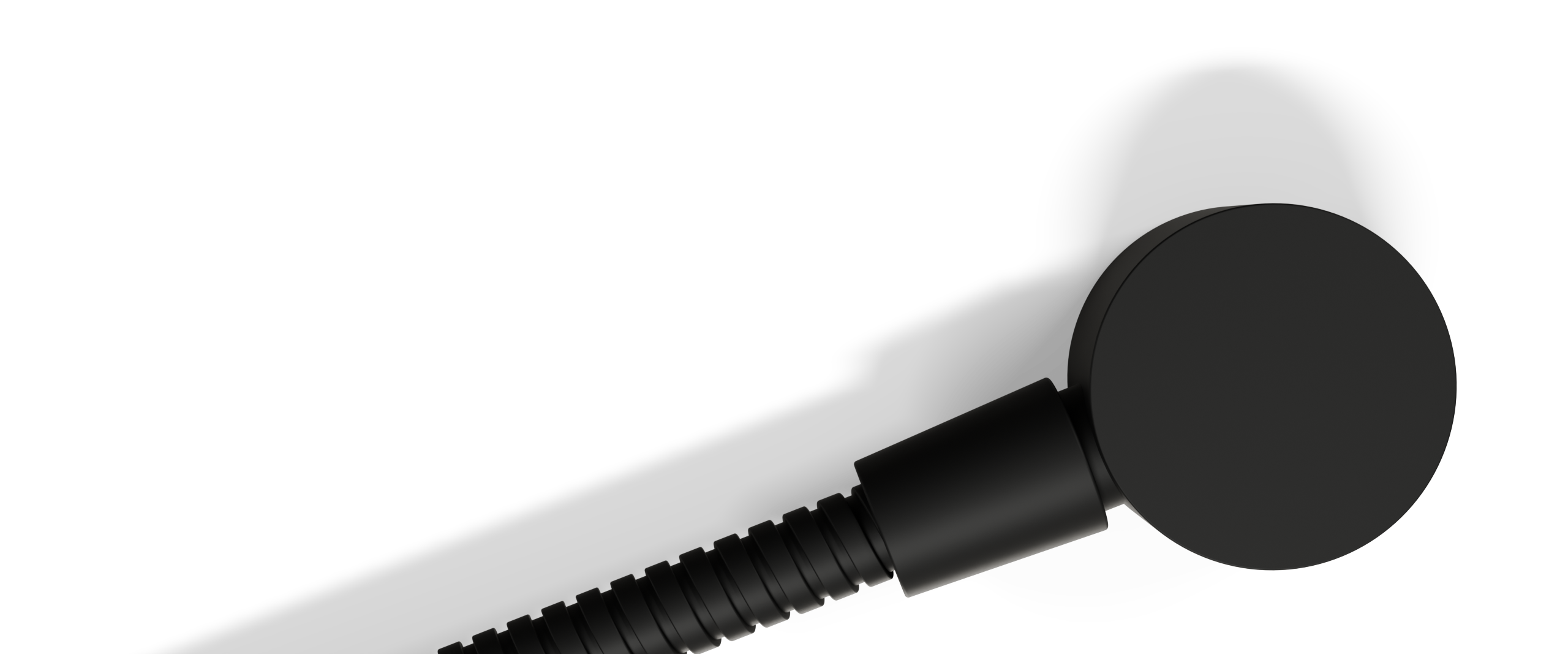 Ovia Milan Rail Shower Matte Black — material
