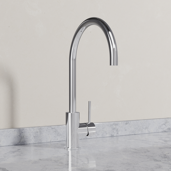 Ovia Milan Gooseneck Kitchen Mixer Chrome