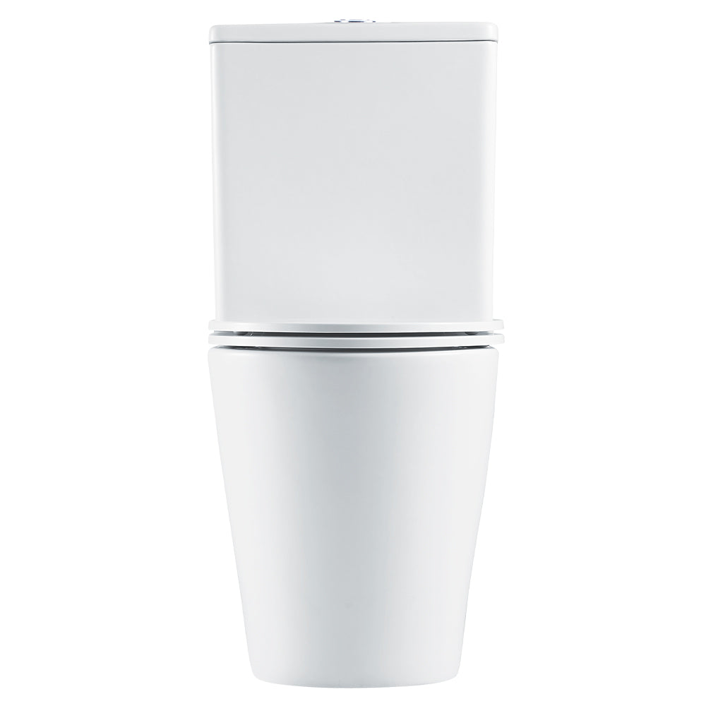 Ovia Rimless London Back-to-Wall Toilet Suite - Gloss White