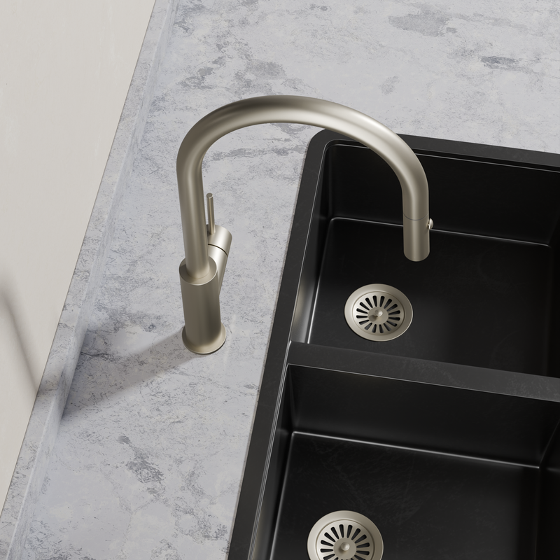 Ovia Milan Pull-Out Kitchen Mixer in Brushed Nickel (4/5)