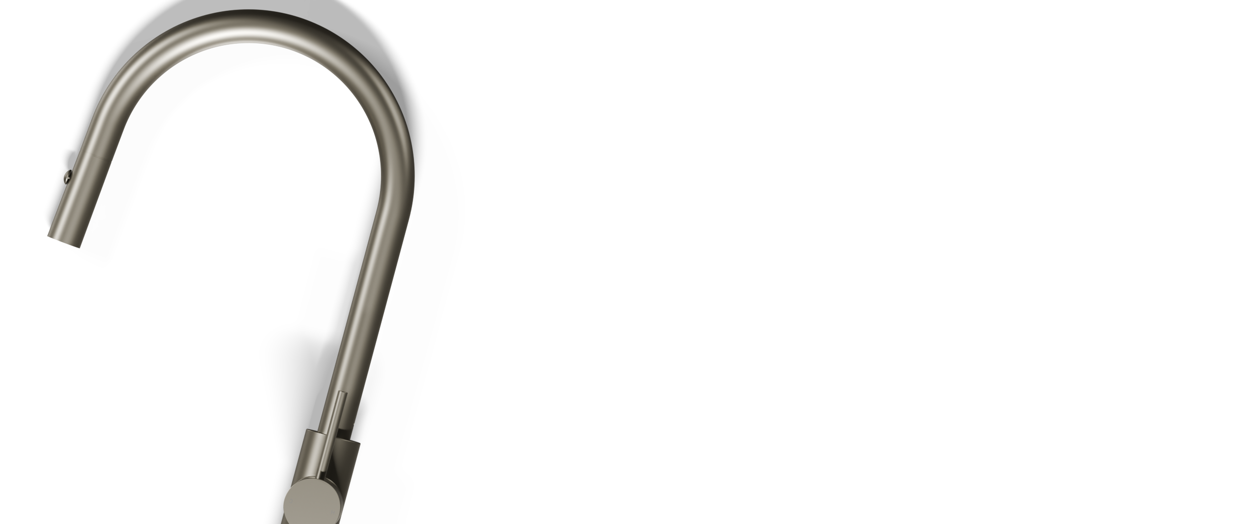 Ovia Milan Pull Out Kitchen Mixer Brushed Nickel — full system