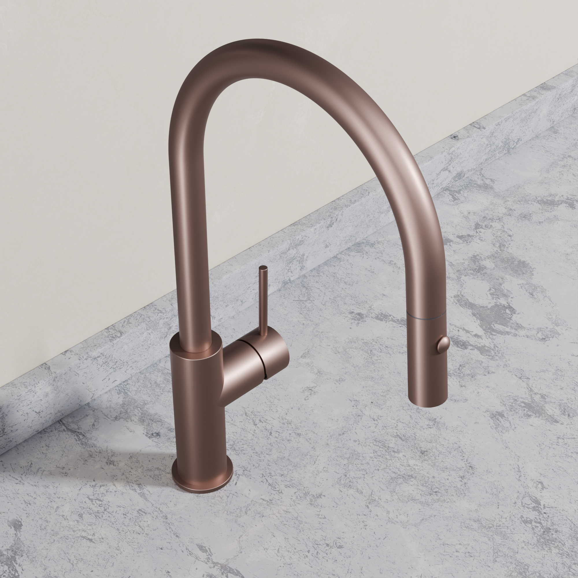 Ovia Milan Pull-Out Kitchen Mixer in Champagne (2/5)