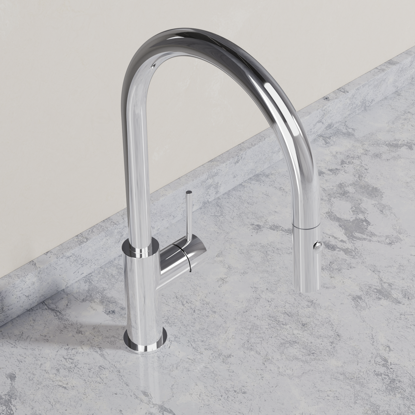 Ovia Milan Pull-Out Kitchen Mixer in Chrome (2/5)