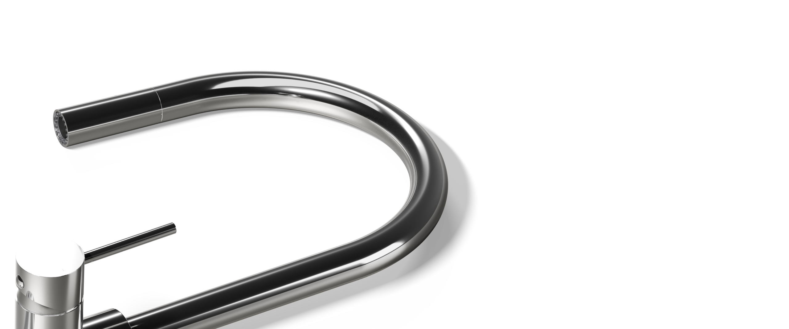 Ovia Milan Pull Out Kitchen Mixer Chrome — detail