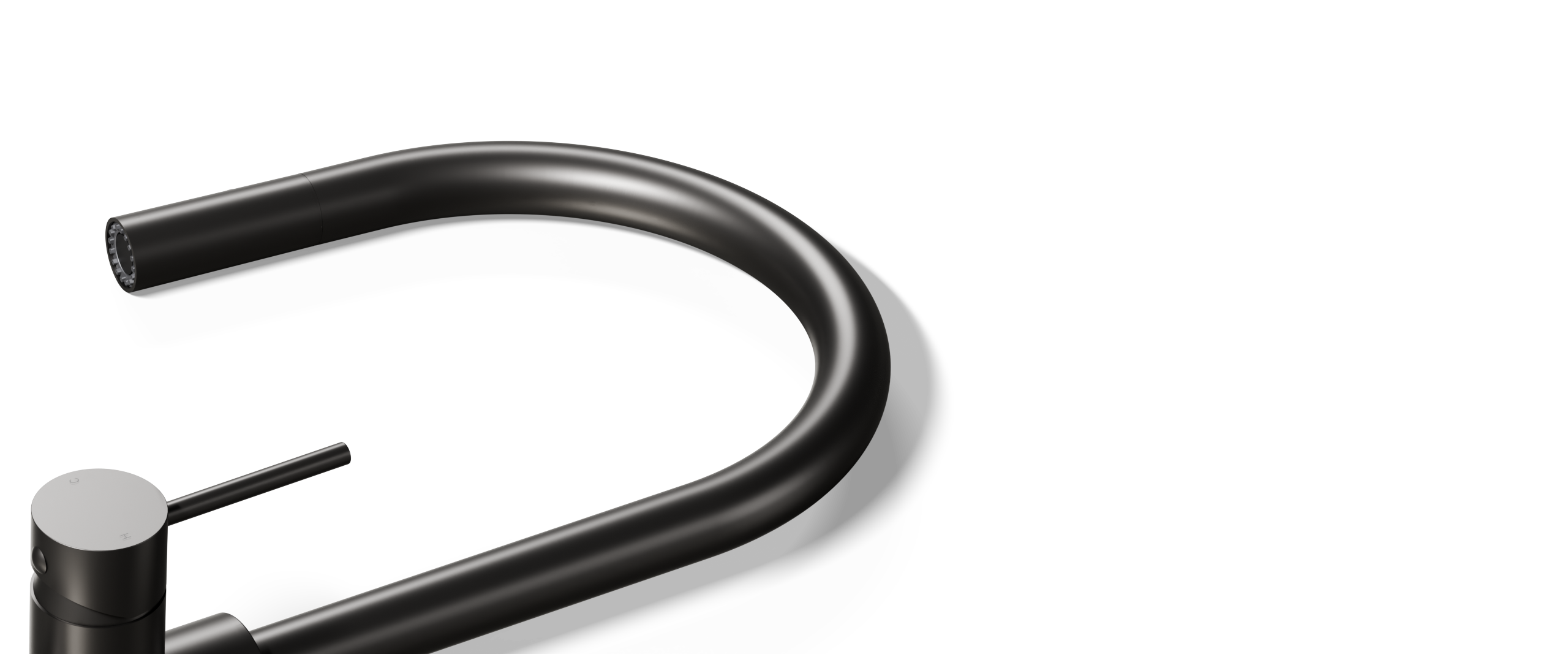 Ovia Milan Pull Out Kitchen Mixer Gun Metal — detail