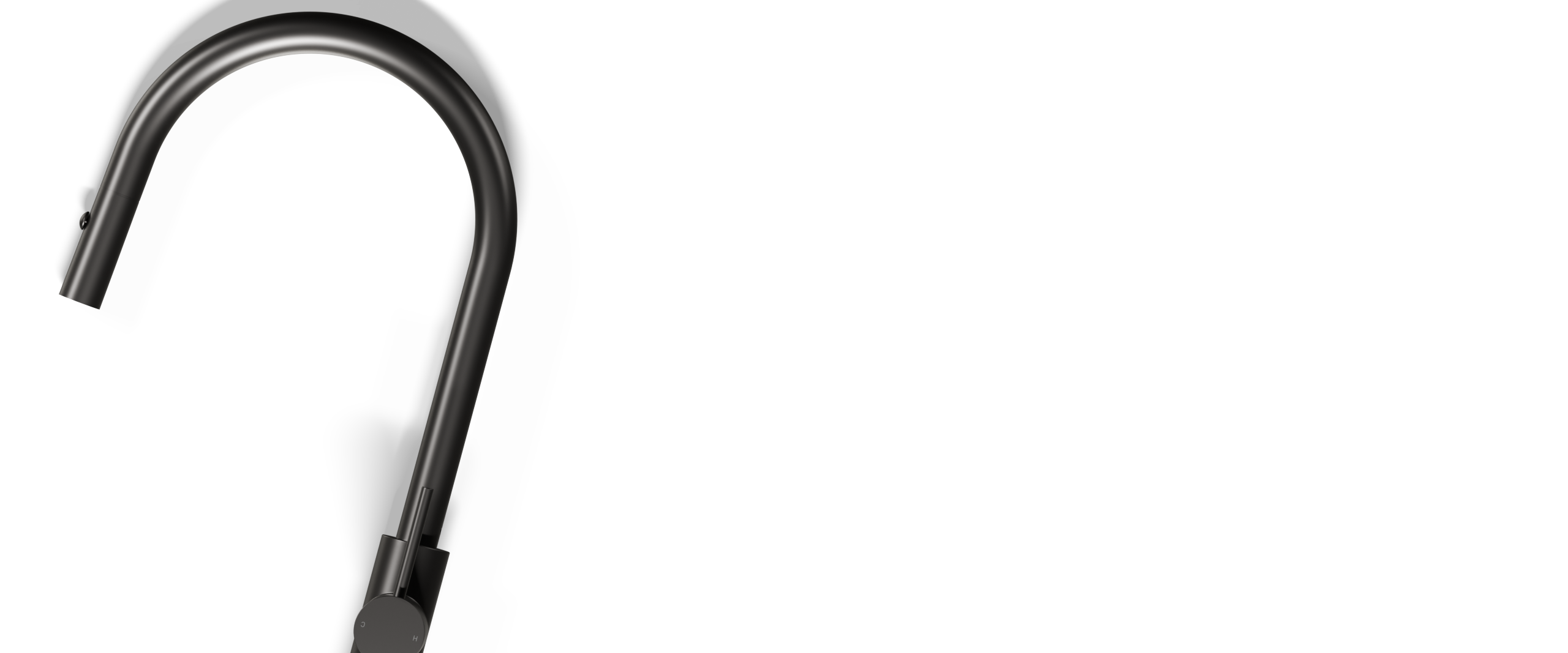 Ovia Milan Pull Out Kitchen Mixer Gun Metal — full system