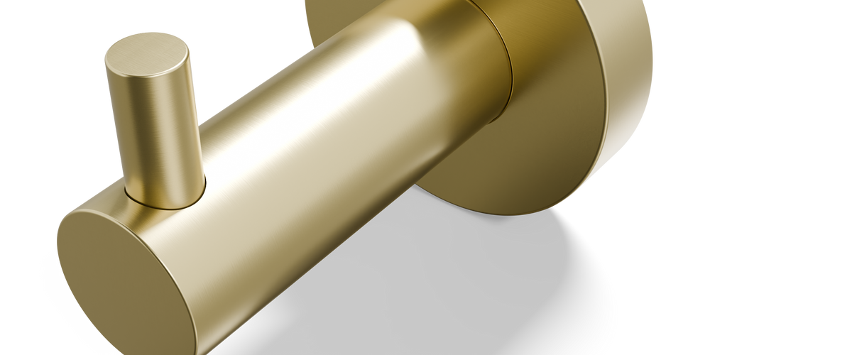Ovia Milan Robe Hook Brushed Gold — material