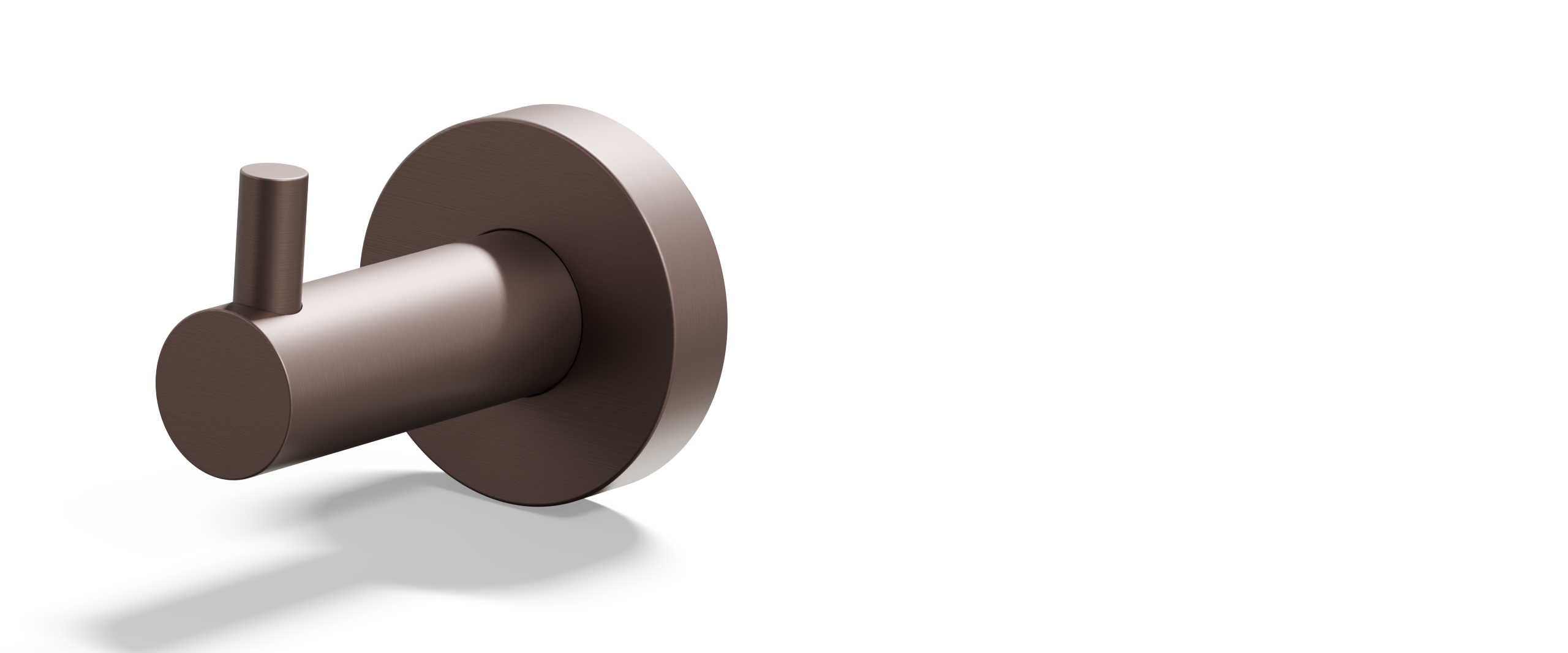 Ovia Milan Robe Hook Champagne — detail