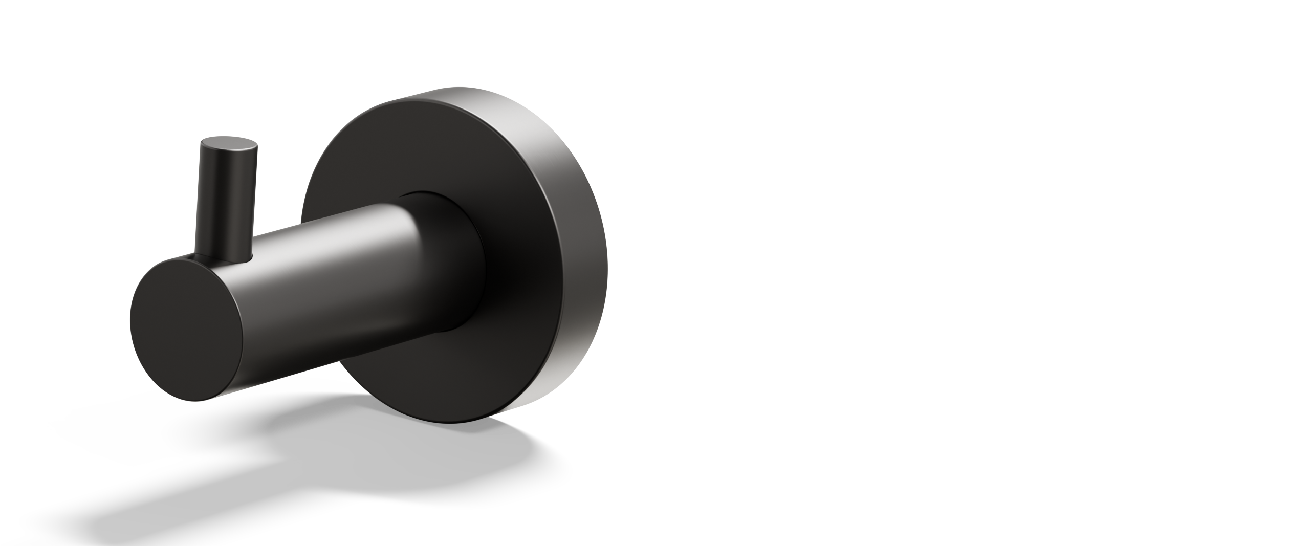 Ovia Milan Robe Hook Gun Metal — detail