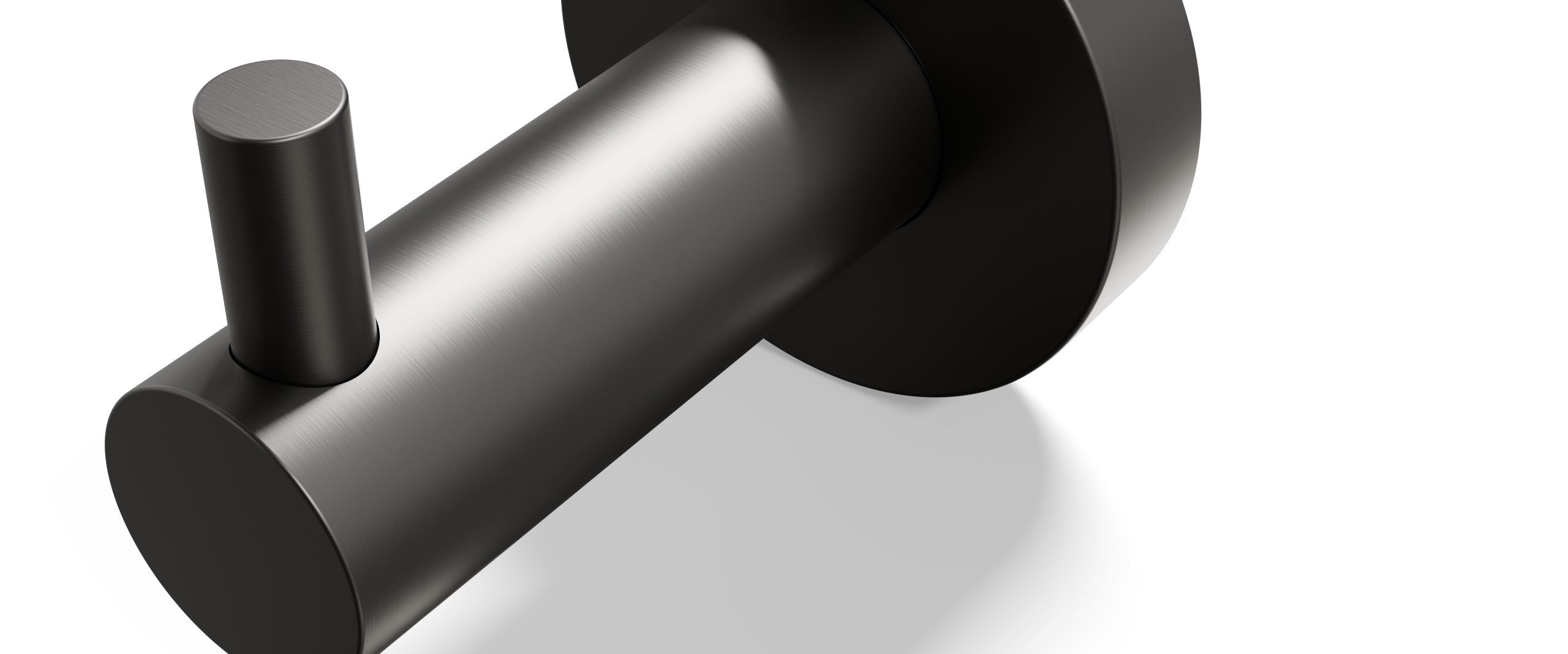 Ovia Milan Robe Hook Gun Metal — material