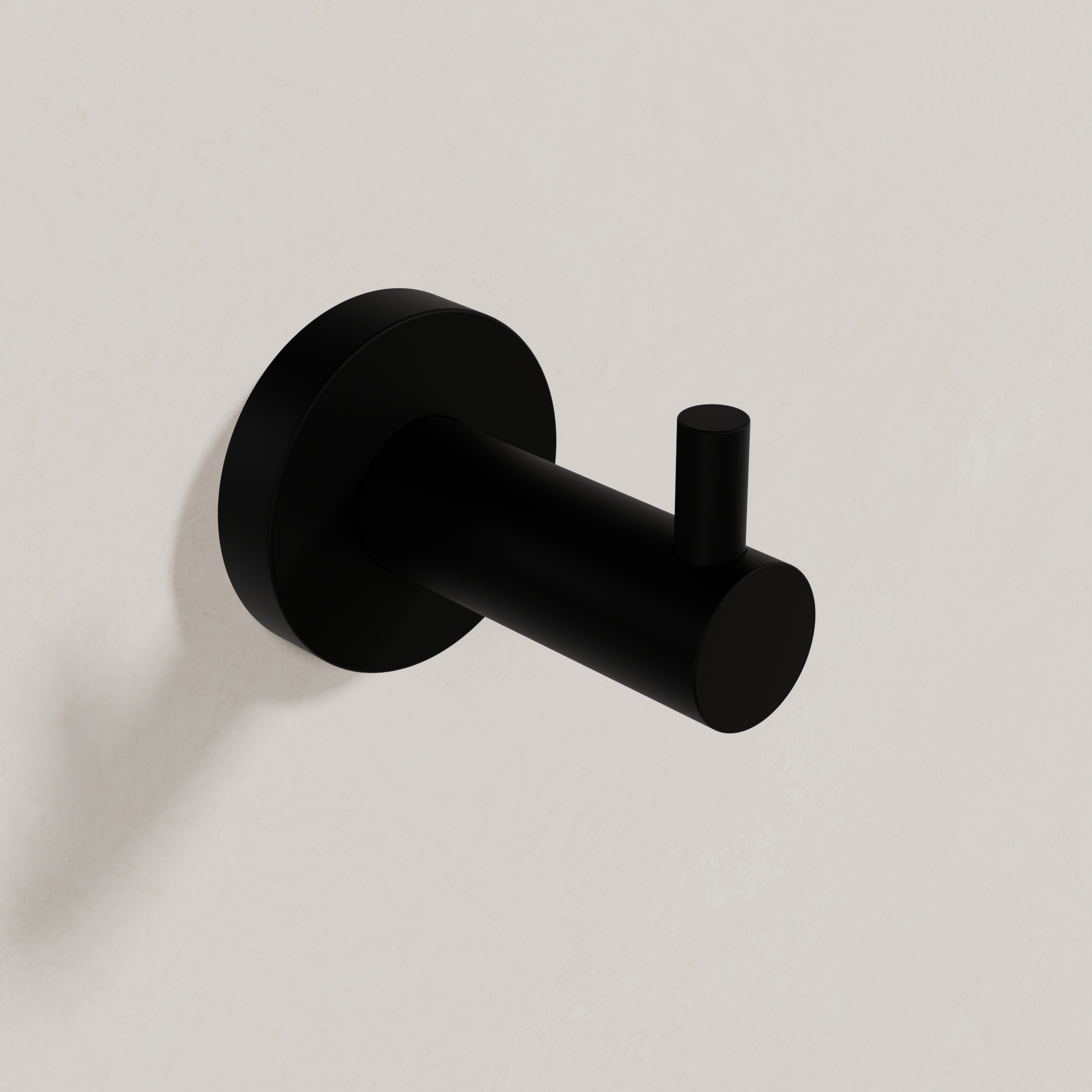 Ovia Milan Robe Hook in Matte Black (2/3)
