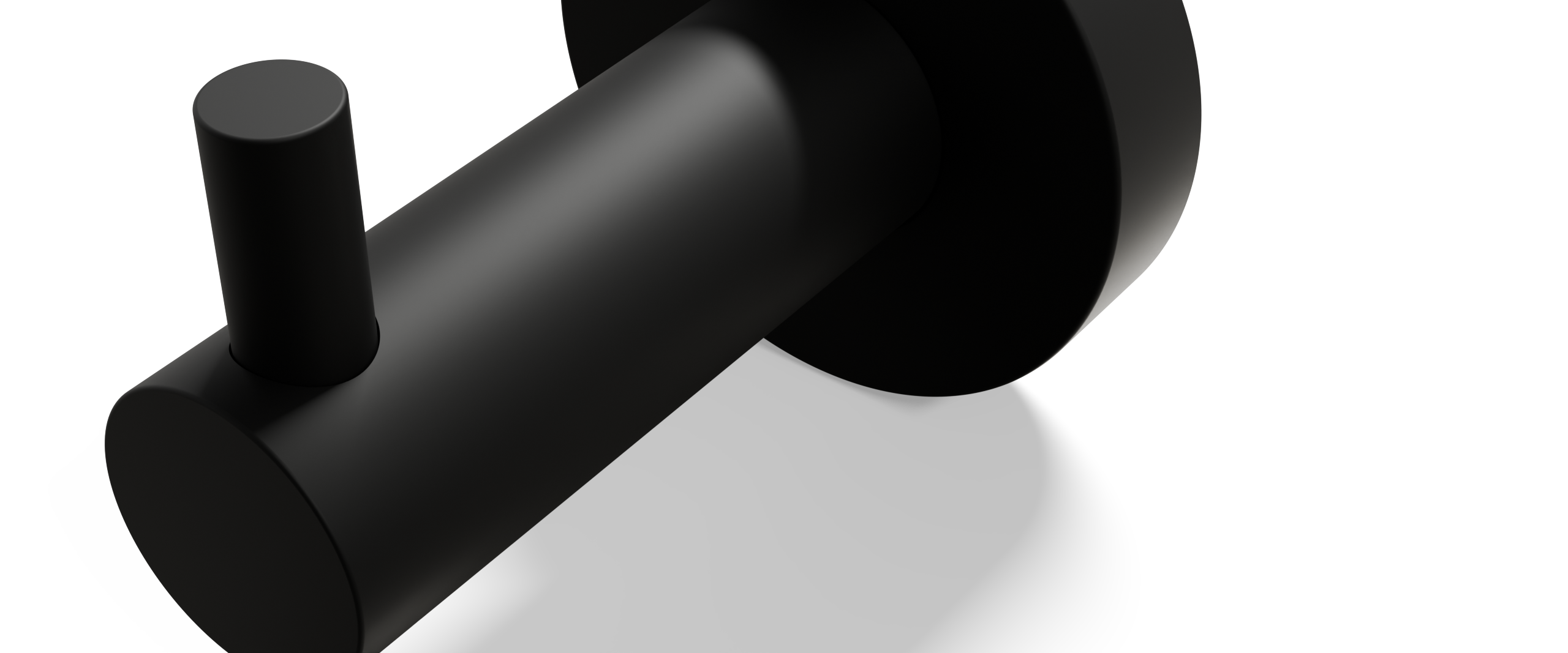 Ovia Milan Robe Hook Matte Black — material